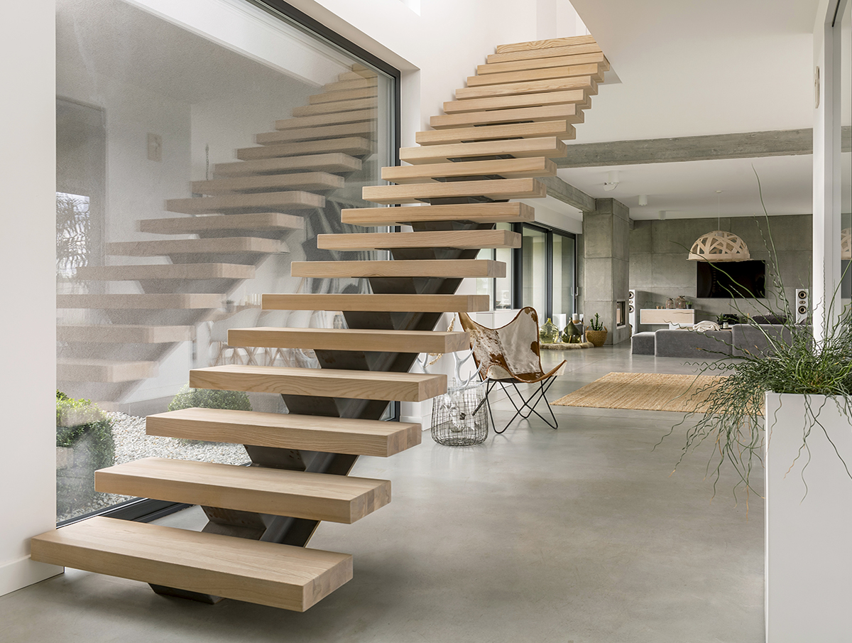 wooden stairs