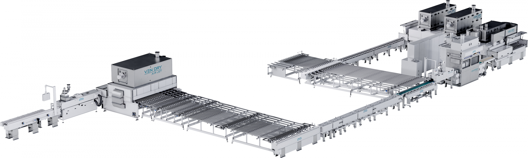 Coating line construction elements