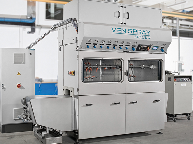 VEN SPRAY MOULD - the spray coating machine for mouldings and profiles 
